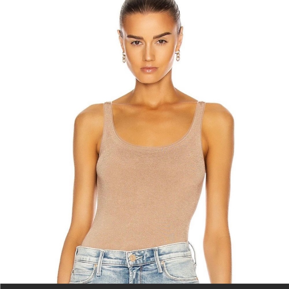 Wolford Jamaika String Bodysuit in Latte